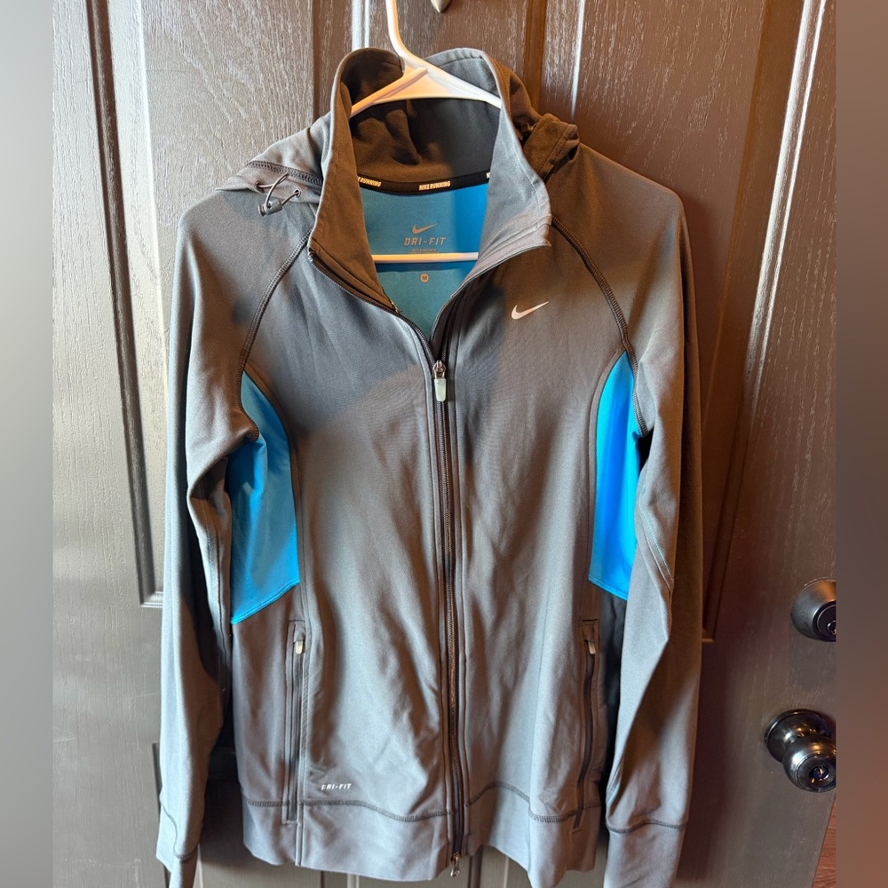 Nike women’s  Black and Blue Hooded Jacket